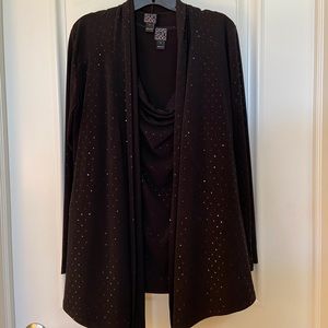 Clara Sun Woo Sparkly jacket and tank set